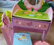 Fairy Dressing Table / Desk, Chair and Stool to match