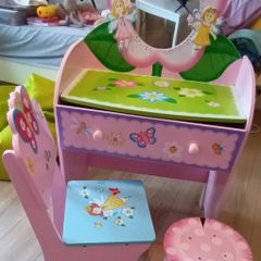 Fairy Dressing Table / Desk, Chair and Stool to match