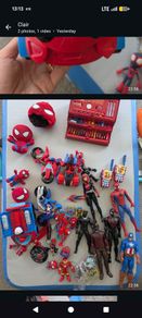 Collection of Spiderman toys