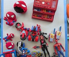 Collection of Spiderman toys