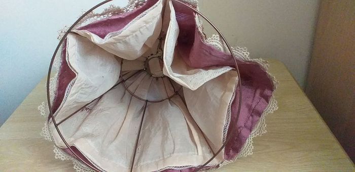 antique half pin doll with skirt