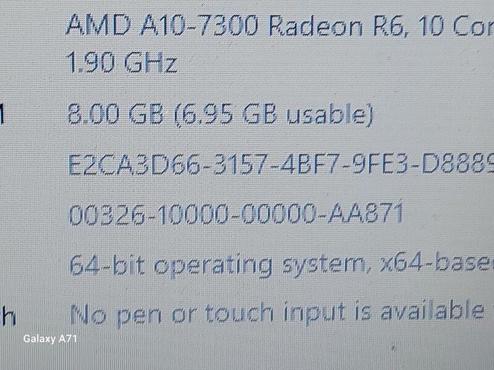 ACER ASPIRE 15, AMD A10-7300 Radeon R6, 10 Compute Cores 4C + 6G, 1.9GHz, 8GB Ram, 500GB HDD, windows 10, microsoft Edge, Opera, Chrome