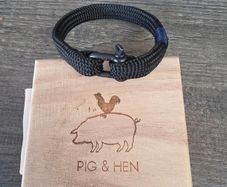 Pig and Hen Cord Bracelet
