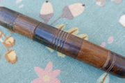 Antique Rare Quality 1700s / 1800s Wooden Scroll Message Holder / Carrier. 7,2"