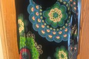 Desigual black long sleeve floral glitter dress size XL UK16 EU44 Perfect condition Postage included