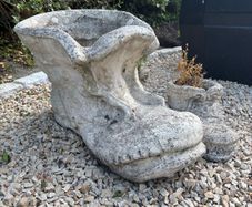 Moulded Concrete Boot Planters