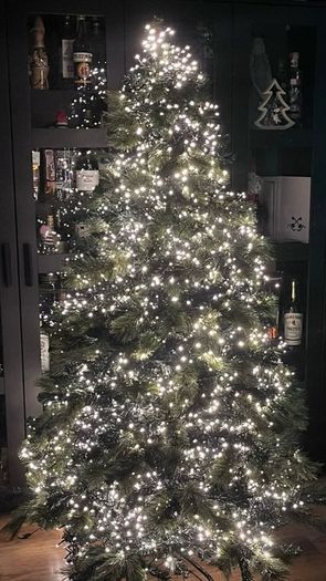 Christmas tree with 3000 led lights, ornaments