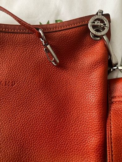 LONGCHAMP Orange Leather Bag for sale.  Collection only from Naas Co Kildare