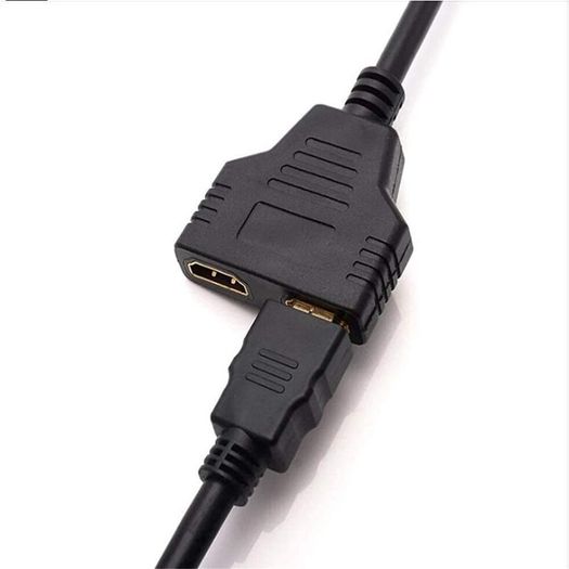 HDMI 4K@60Hz (Male) to 2xHDMI (Female) Splitter Extension Gold Plated Cable Adapter (Brand New/Warranty)