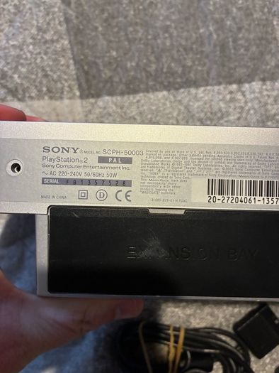 Silver PS2 Console