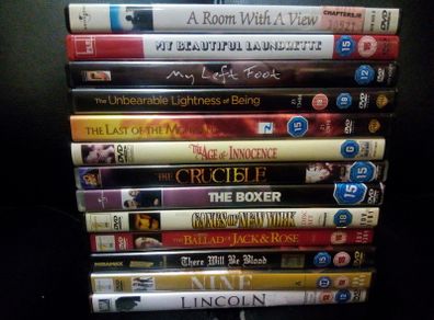 Daniel Day-lewis Dvd Bundle Lot My Left Foot The Boxer In The Name Of The Father Etc
