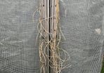 Rotating clothes drier with 4 arms, alimunium