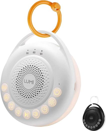 Portable White Noise Machine | Baby Sleep Aid with 24 Sounds | White Noise Baby | 3 Lighting Modes | Memory Function | 30, 60, 90 Minute Timer | Sleep Aid for Adults, Children & Babies