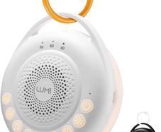 Portable White Noise Machine | Baby Sleep Aid with 24 Sounds | White Noise Baby | 3 Lighting Modes | Memory Function | 30, 60, 90 Minute Timer | Sleep Aid for Adults, Children & Babies