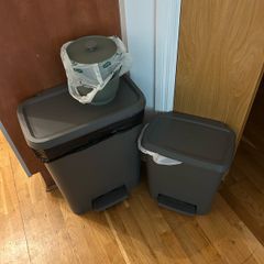 Set of 3 rubbish bins