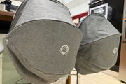 Bugaboo Donkey x2 grey melange hood canopies in swords