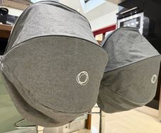 Bugaboo Donkey x2 grey melange hood canopies in swords