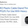 PG29 RS PRO Plastic Cable Gland Thread Size PG29, For Use With Heavy Duty Power Connector Image 2
