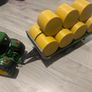 John Deere tractor and bale trailer Image 5