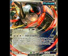 Iron Treads EX 066/091 Ultra Double Holo Rare Scarlet and Violet Paldean Fates Pokemon Card