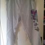 Brand new  Plus size Genuine Rainbow printed linen trousers size UK26 EUR52 Postage included Image 4