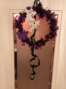 Halloween handmade wreath