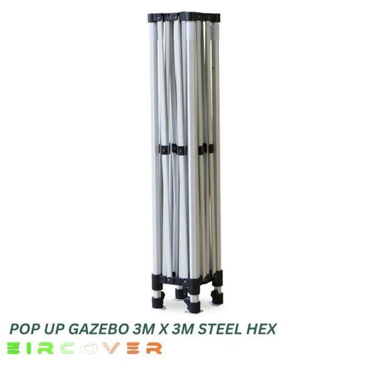 Market Grade  Pop Up Gazebo Steel 40mm Hex 3m x 3m