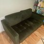 DFS 2 Seater Green Sofa Image 6