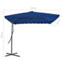 Outdoor Parasol with Steel Pole Blue 250x250x230 cm Image 10