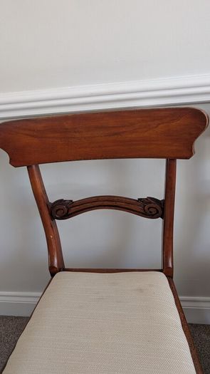 Regency dining room chairs x4