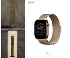 Apple Milanese Gold Loop watch strap
