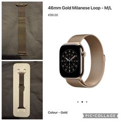 Apple Milanese Gold Loop watch strap