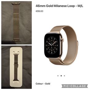 Apple Milanese Gold Loop watch strap
