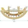 Wooden climbing arch and seesaw attachment Image 2