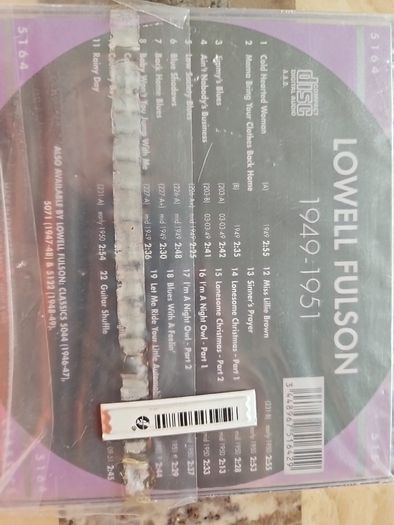 Lowell Fulson CD - The Chronological 1949-1951  (NEW)