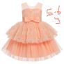 Brand New Girls'  T-Shirt Dress Sequin Mesh Princess Dress Image 4