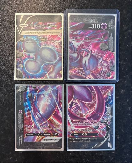 pokemon card Mewtwo v union