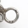 Signed Chunky Curb Chain Heart Padlock 925 Silver Bracelet Image 5
