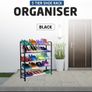 5 Tier Shoe Rack Organiser, Heavy duty storage unit, Quick Assembly No Tools Required, Holds upto 15-20 pairs (BLACK) Image 7