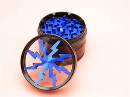 Metal Grinder Black Blue 4 Layers Large