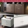 12 Pcs Cabinet Knobs, 34mm Ceramic Door Knobs with Screws, Mushroom Cupboard Knobs for Cabinet Wardrobe Dresser Drawer Door Chest (FREE POSTAGE) Image 4
