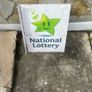 Double sided national lottery wall sign. Image 4