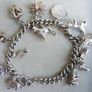 Vintage Heavy Sterling Silver Charm Bracelet length 7" - 37,9g Image 3