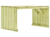 Garden Table 150x87x80 cm Impregnated Pinewood