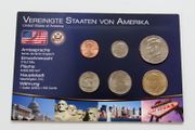 USA sealed BUNC certificated coins set incl JFK Half &amp; George Washington Dollar