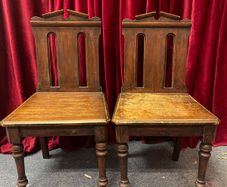 chair antique pair gothic vintage hall