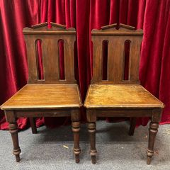 chair antique pair gothic vintage hall