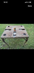 Distressed Folding card table