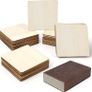 Unfinished Blank Wood Squares with Sanding Sponge (50 Pack) - 10 x 10cm / 4 x 4 Inches - 2.5mm Thick Wooden Plain Square Pieces for DIY Coasters, Crafts, Painting and Pyrography Burning (FREE POSTAGE) Image 4