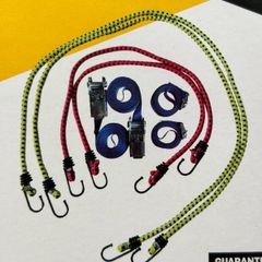 Tie down and bungee set. 8 pieces New